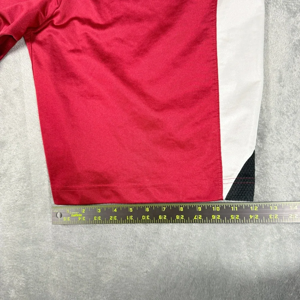 Jordan Mens Large Athletic Shorts Red Black White Colorblock